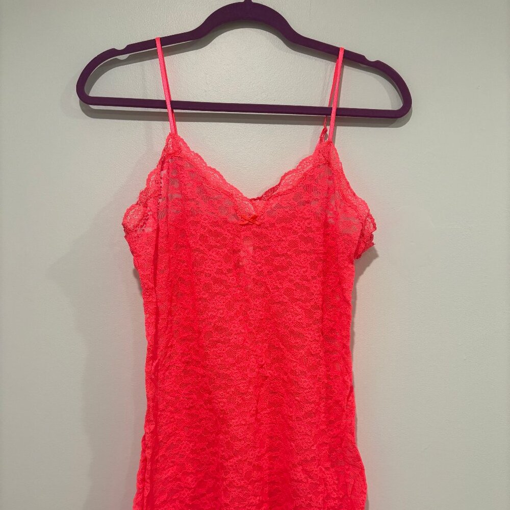 Victoria's Secret Pink Lace Slip Dress - Size L
